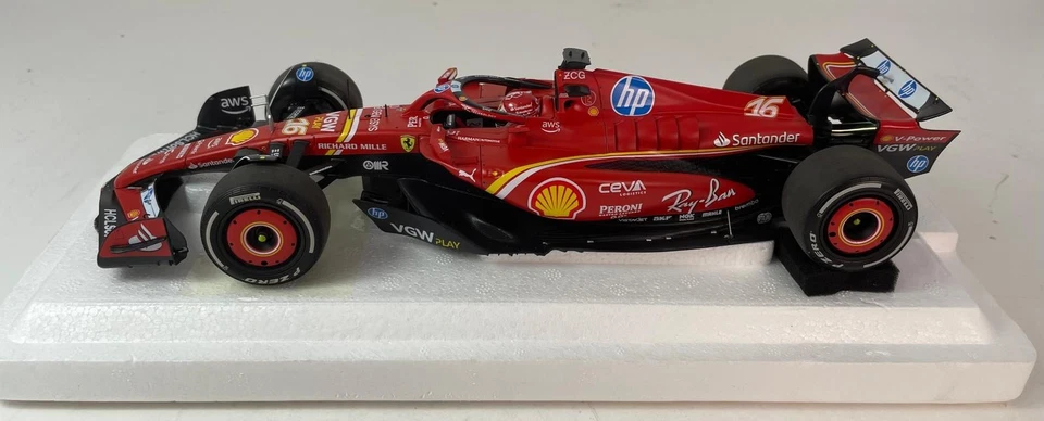 BBR Ferrari SF-24 #16 Charles Leclerc winner Monaco GP 2024 1/18 BBR241816C - Immagine 4 di 4