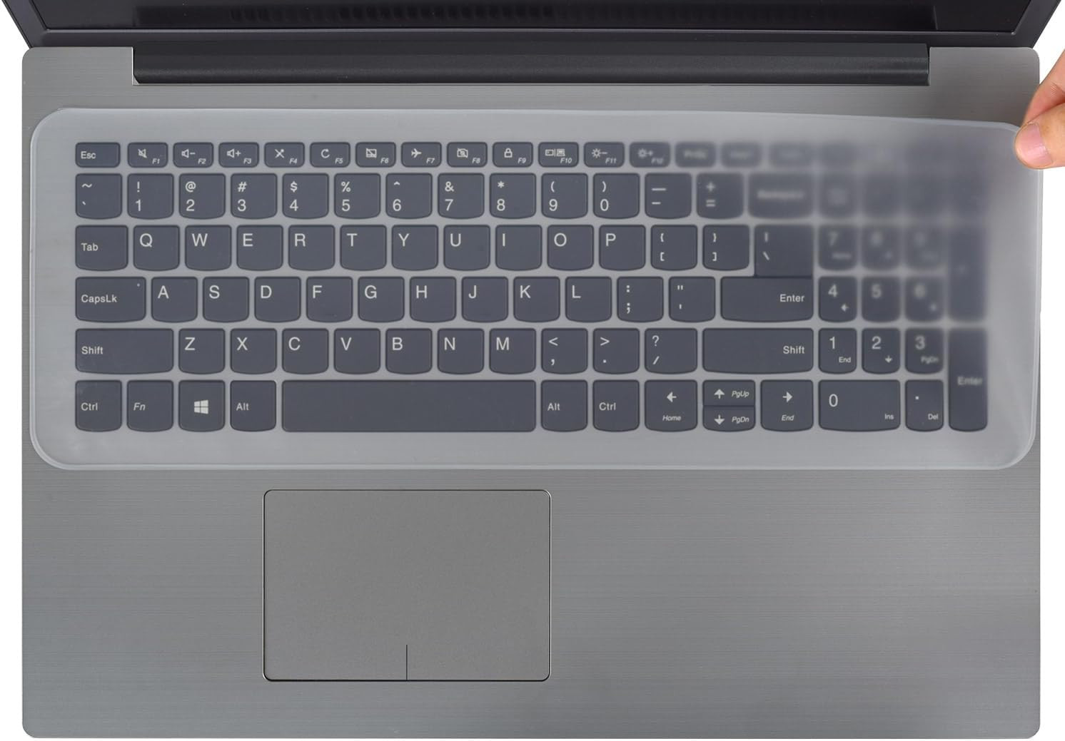 Ultra Thin 17-17.3" Laptop Keyboard Cover - Waterproof Silicone Protector Clear