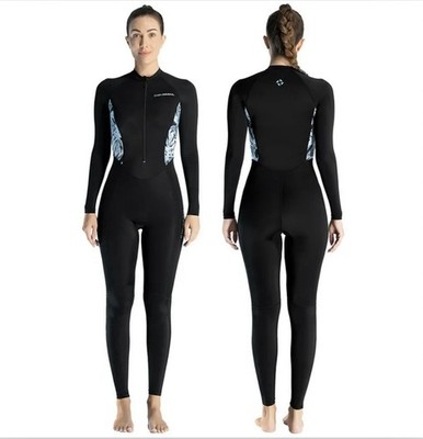 Women's Dive Skins Suit Rash Guard Full Body Swimsuit Long Sleeve UV Sunsuit 004