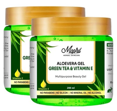 Multipurpose Aloe Vera Gel Face & Hair | Non-Sticky Hydration | 2 Pack I USA