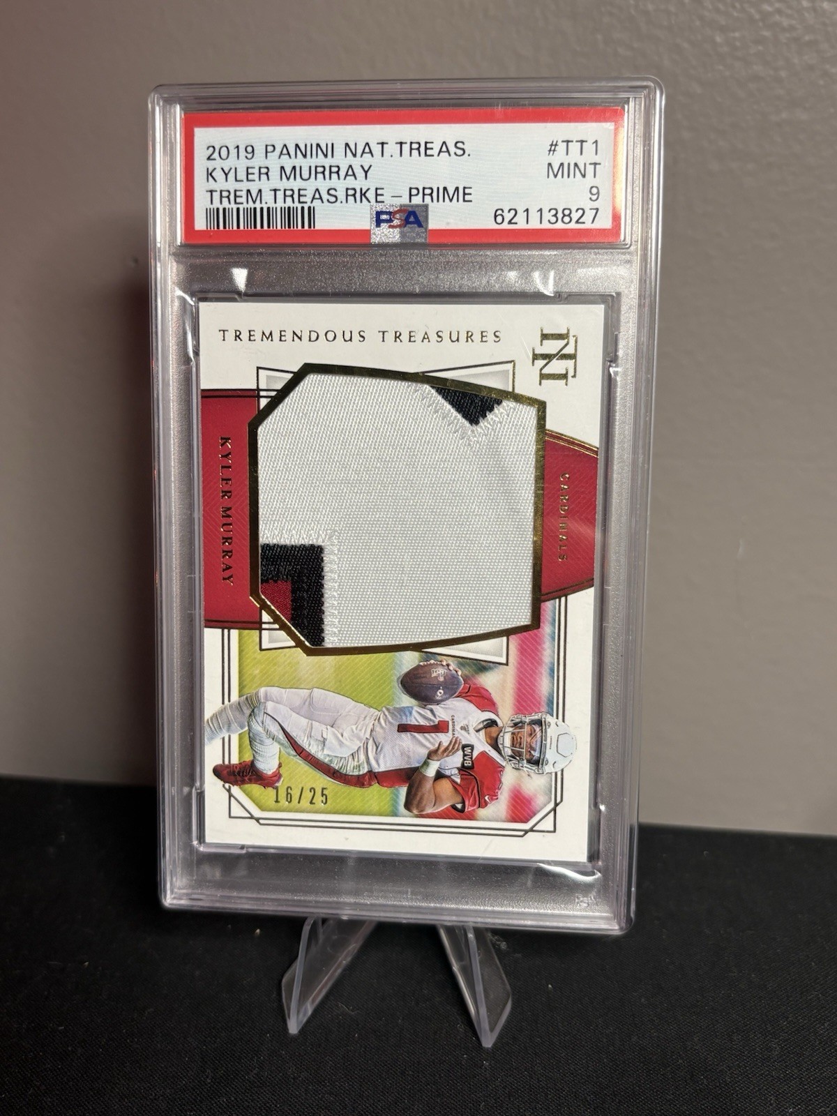 Kyler Murray Panini National Treasures Tremendous Treasures Rookies #TT1 Prime