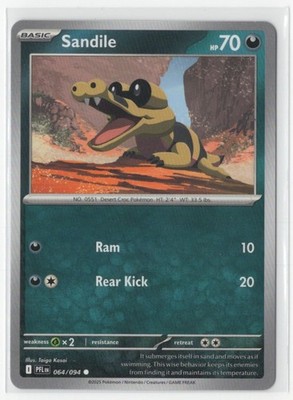 Pokemon Phantasmal Flames 064/094 Sandile