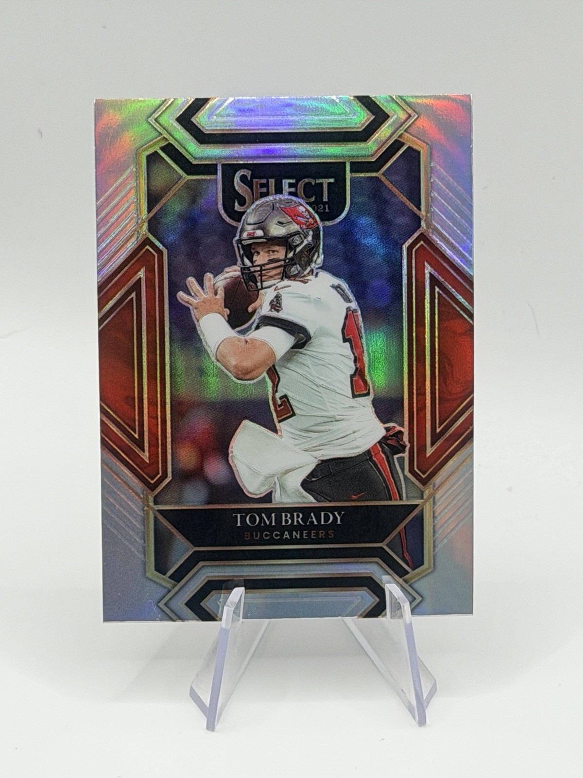 2021 Panini Select - Club Level Tom Brady #201 Silver Prizm