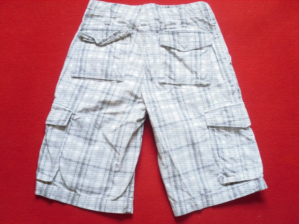 Pantalones Cortos Para Hombres URBAN UP 6 pkt Carga Pesada Talla 29 Cintura Cuadros Sutiles Cremallera Mosca Foto 2 de 2