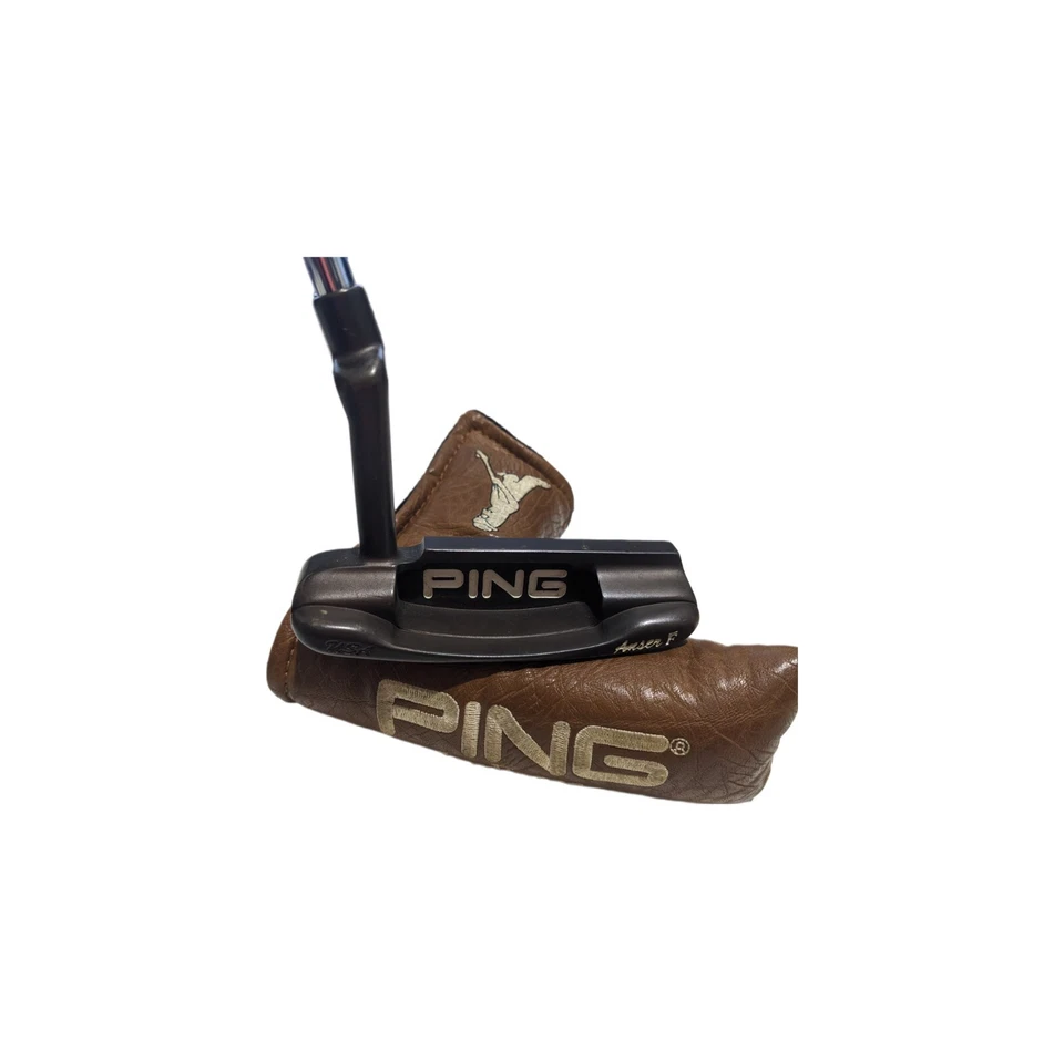 Rare 1998 PING ANSER F LTD ED #1487 124 TI PIXELS 36" ISOFORCE PUTTER W/HC att - Image 2 of 4