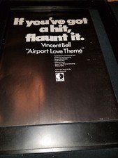 Vincent Bell Airport Love Theme Rare Original Promo Poster Ad Framed!