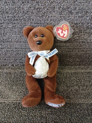 Ty Beanie Baby COCOA BEAN the Hershey Kisses Bear Plush Walgreen's Exclusive 9''