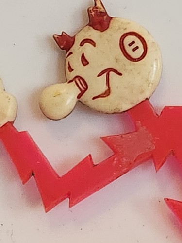 VTG 1940's REDDY KILOWATT BUSINESS CARD HOLDER FIGURE - U.S PAT. D-94261 - Picture 10 of 11