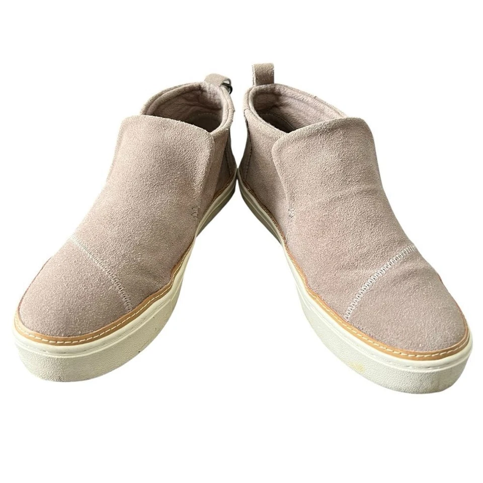 Zapatos sin cordones Toms Mid Top de gamuza para mujer talla 9,5 marrón 10014101 Foto 3 de 4