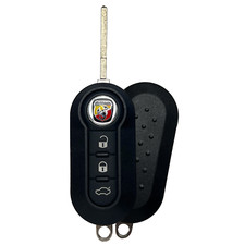 Oem 2012-2019 Fiat 500 Abarth Logo Flip Key Fob Remote Transmitter Uncut Blade