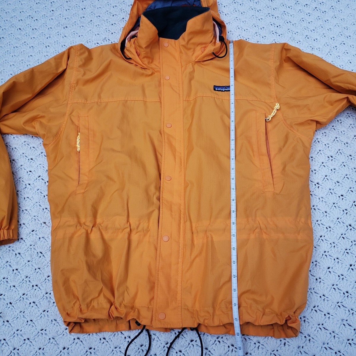 Vtg Patagonia Mens Glade Runner Windbreaker Shell Jacket Orange