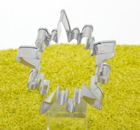 Städter Ausstecher Ausstechform Schneeflocke Rund Edelstahl 7,5 Cm