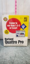 Vintage Computer discs program Borland Quattro Pro for Dos Windows 3.1 SEALED