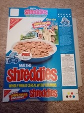 Nabisco Shreddies Cereal Packet. Holiday.