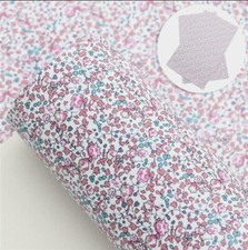Spring Flower Flowers Floral FAUX LEATHER SHEET 8 x 12" 1106478 LITCHI