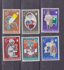 belgium 1960 Sc B672/7 UNICEF,set MNH     n1719