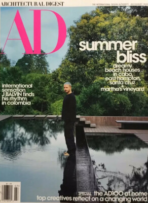 Architectural Digest Magazine July August 2020 J Blavin in Columbia Summer Bliss