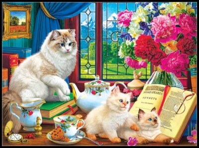 Afternoon Lessons - Chart Counted Cross Stitch Patterns Needlework DIY DMC  