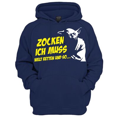 Kinder Kapuzenpullover Zocken ich muss Welt retten und so Hoodie fun kids kinder