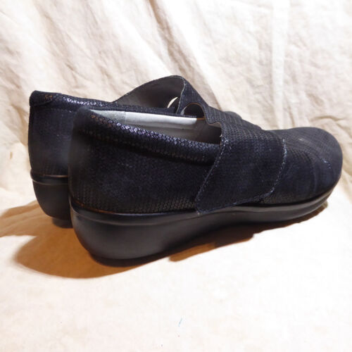 🥿 Alegria PG Lite Comfort Slip On Clogs sz 8.5 M (39) Black Textured Leather - Picture 4 of 16