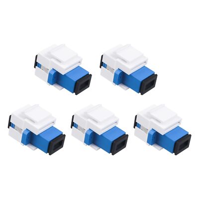 SC/UPC Fiber Coupler Keystone Jack Module Singlemode Patch Board 5 Pack