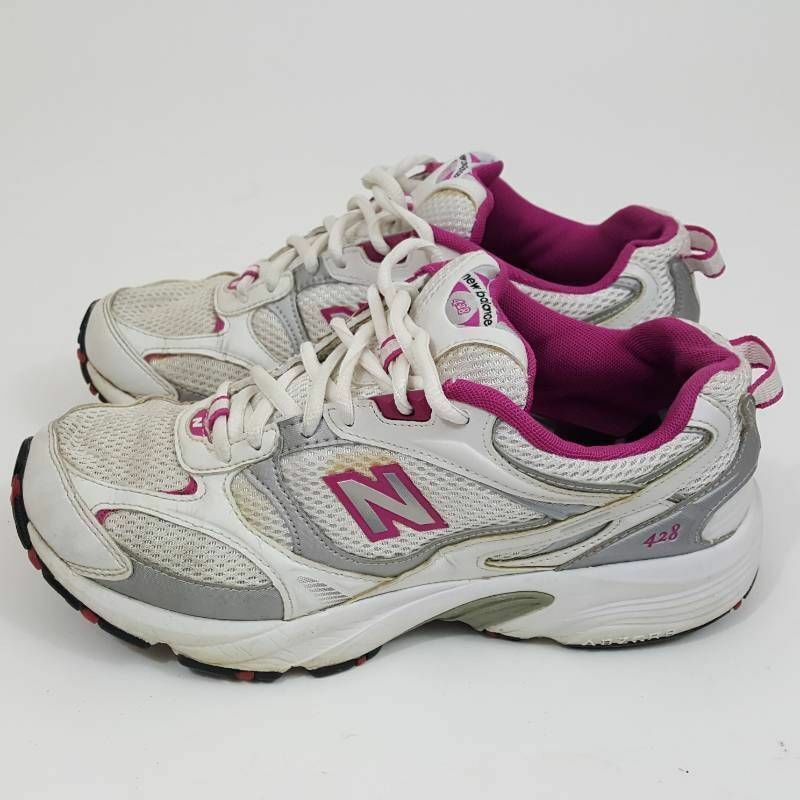 New Balance Womens 428 Sneaker Shoes Pink W428GJ Mesh Lace