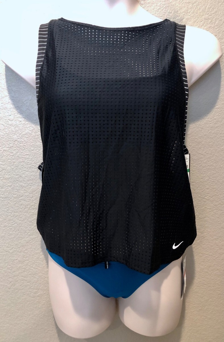 nike mesh swim top