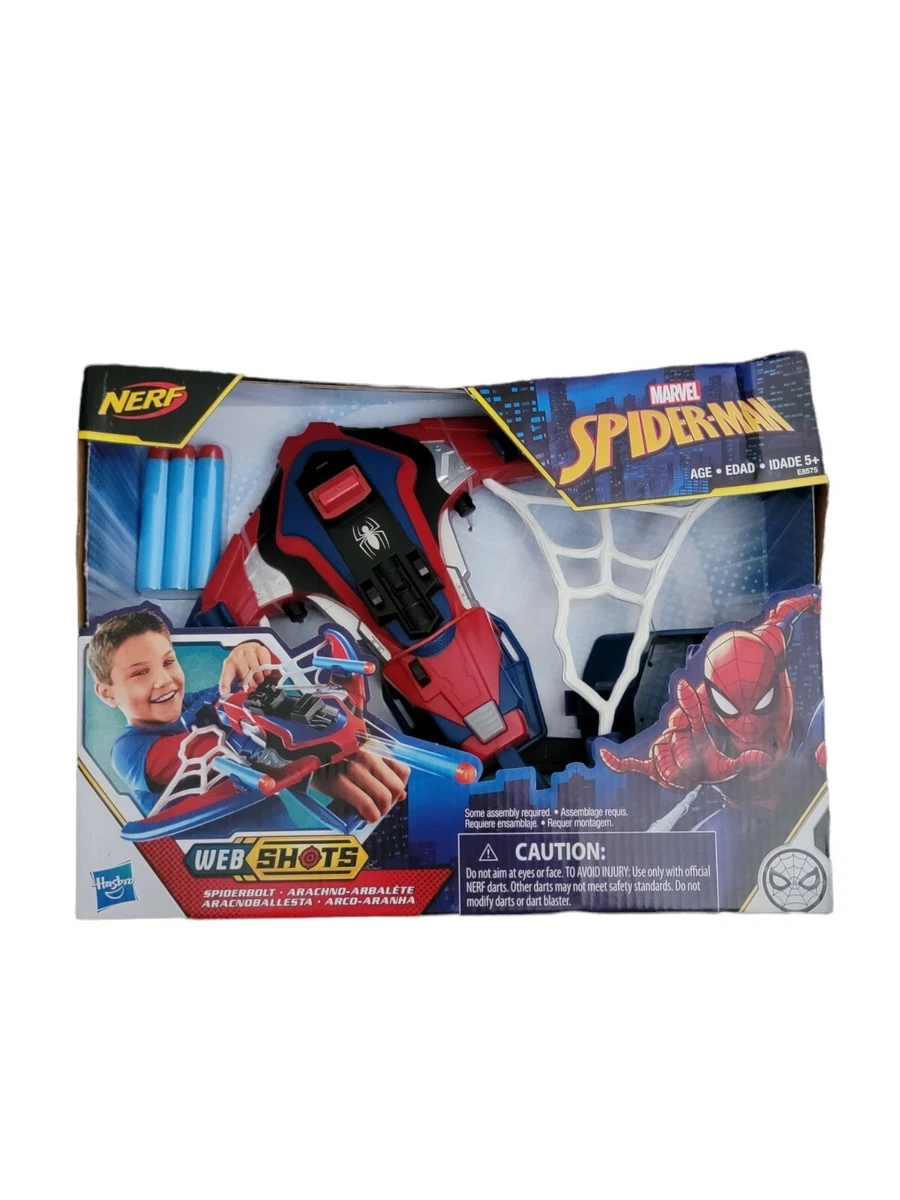 Hasbro Marvel Spiderman Nerf Web Shots Spiderbolt Blaster