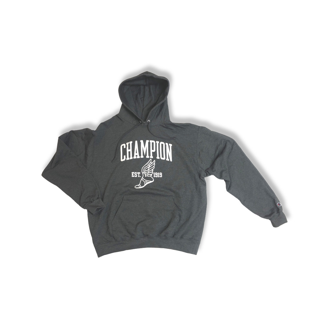 9oz Hoodie Grey Champion All Over Hoodie Champion Oz 50/50