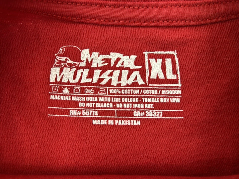 Camiseta Metal Mulisha Roja Niños XL Foto 4 de 4