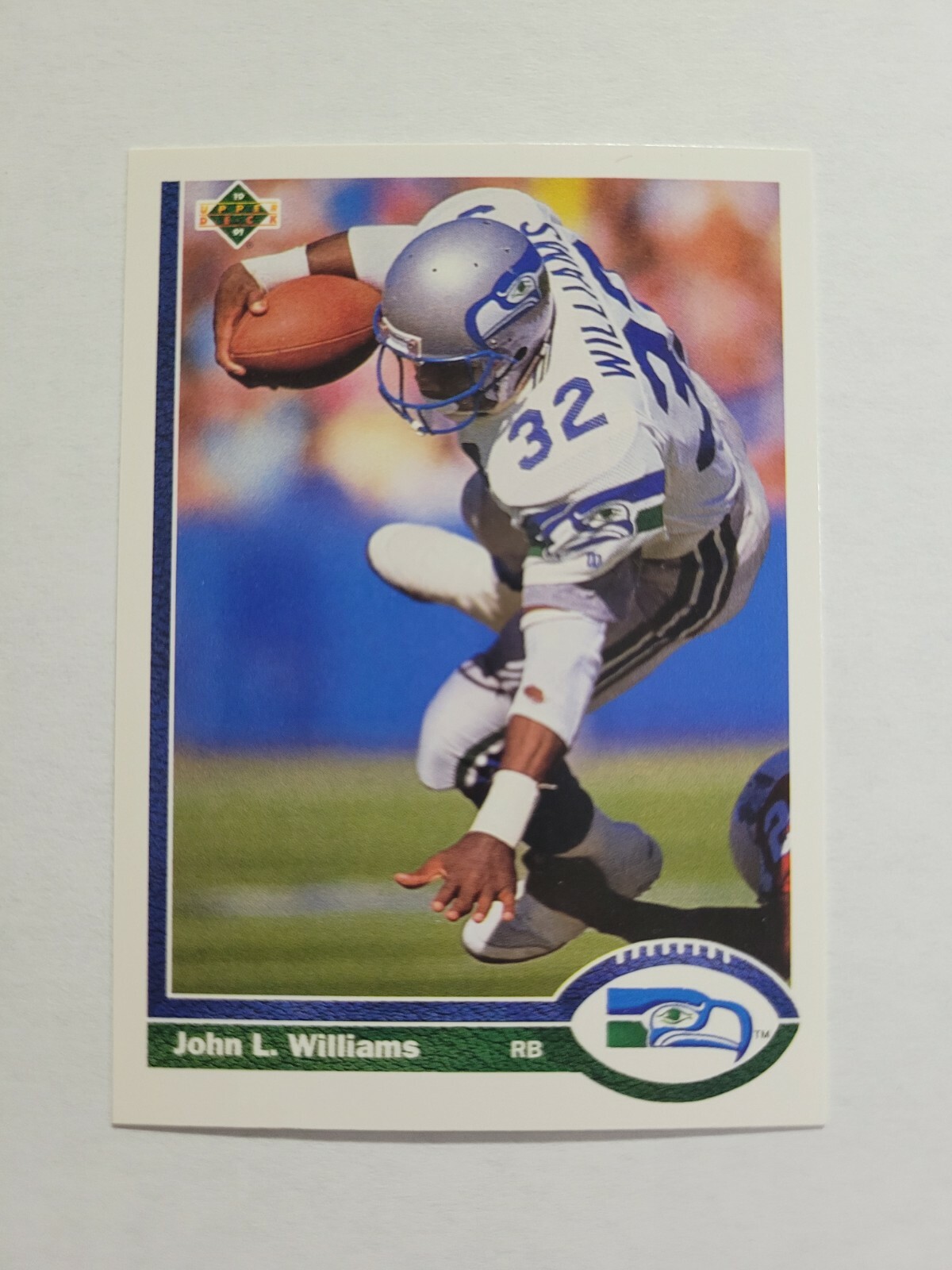JOHN L. WILLIAMS 1991 UPPER DECK FOOTBALL CARD # 166 E1462