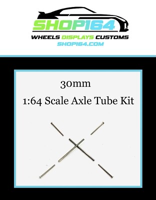 Axle Tubes Custom Adjustable AXLES for 1/64 Real Riders Wheels 30mm 10 Pack Set