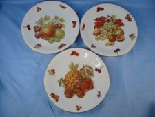 Seltmann Weiden K Bavaria Germany 3 pcs/7.5" Fruit, Salad Plate Gold Trim
