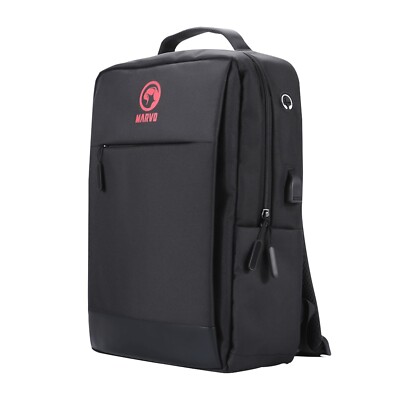 Marvo Laptop 15,6'' Rucksack USB Ladeanschluss Wasserdicht Robuster Stoff 20kg
