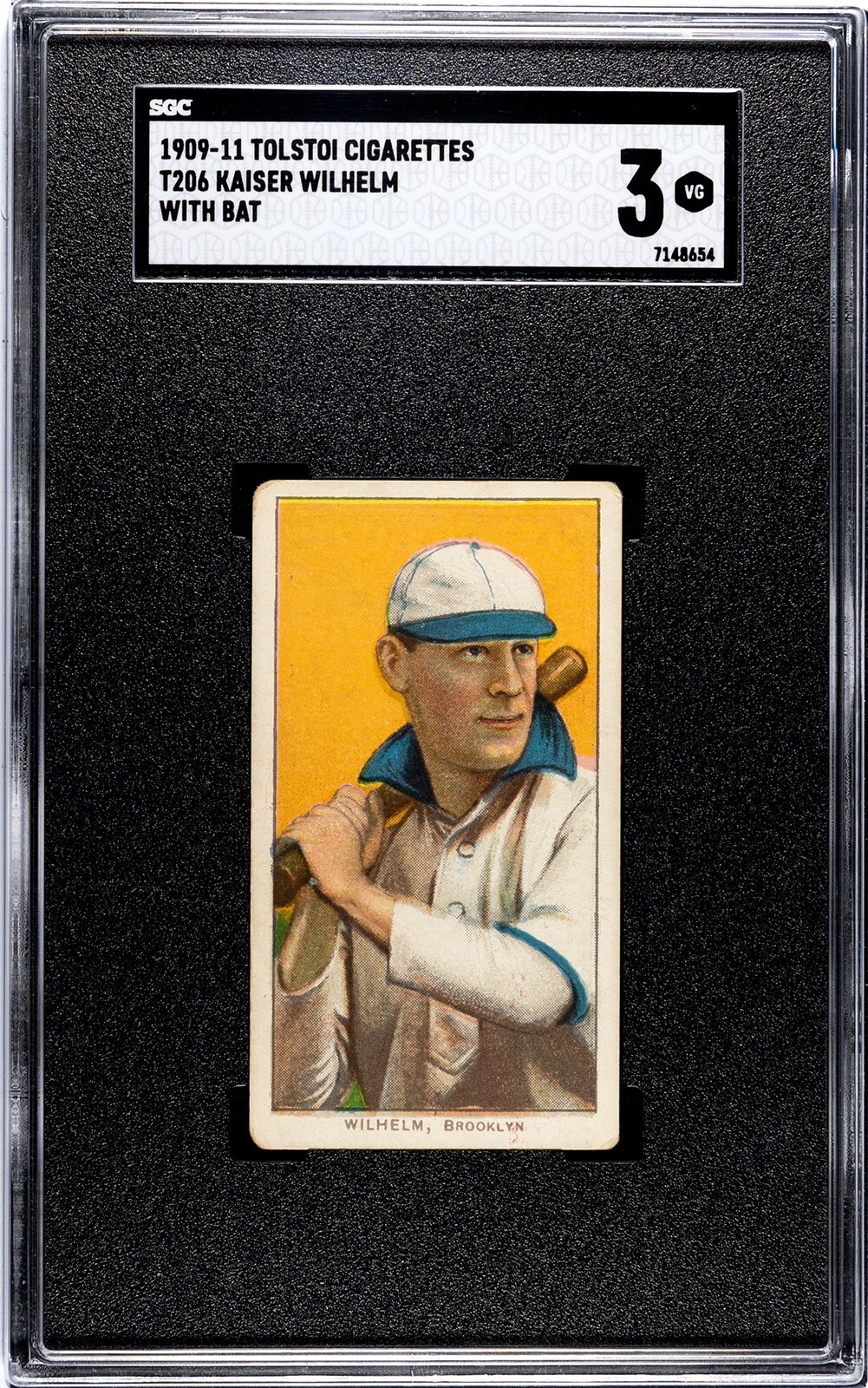 1909-11 T206 Kaiser Wilhelm With Bat Tolstoi SGC 3