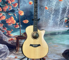 Custom Natural 914 Acoustic Guitar Solid Spruce Top Ebony Fingerboard in stock