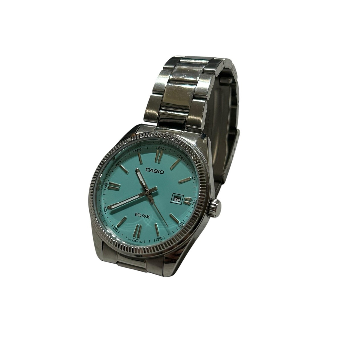 【新品・未使用】CASIO MTP-1302D-2A2JF CASIO COLLECTION MTP-1302D-2A2JF Turquoise Blue Men's Wrist
