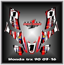 HONDA TRX90 TRX 90 ATV QUAD 07- UP SEMI CUSTOM GRAPHICS KIT