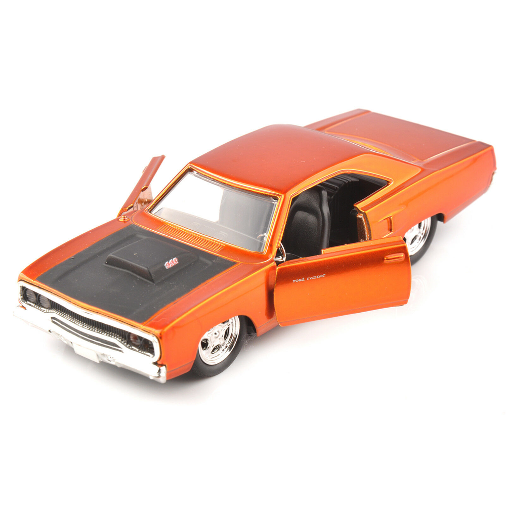 1/32th JADA 1970 PLYMOUTH RUNNER Vehicle Race alloy Car Model Orange Color
