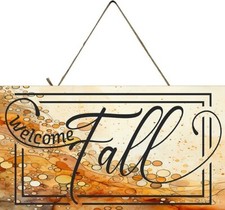 Welcome Fall Printed Handmade Sign