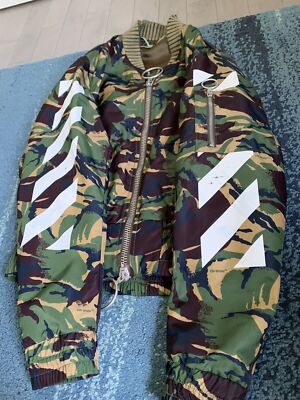 Camouflage Off White Jacket NWT Off White Camo Roses M65 Jacket Women