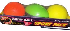 Vintage Poof Foam 3-pack Mini Football, Basketball And Soccer Ball NOS