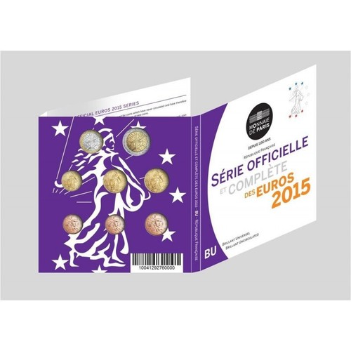 🇲🇫 Coffret BU 2015 France - 8 pièces Euro Officiel - FDC 🇲🇫 - Imagen 2 de 2