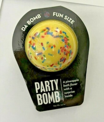 LOT OF 2 DA BOMB PARTY BOMBS PINEAPPLE BATH FIZZERS 3.5oz EACH