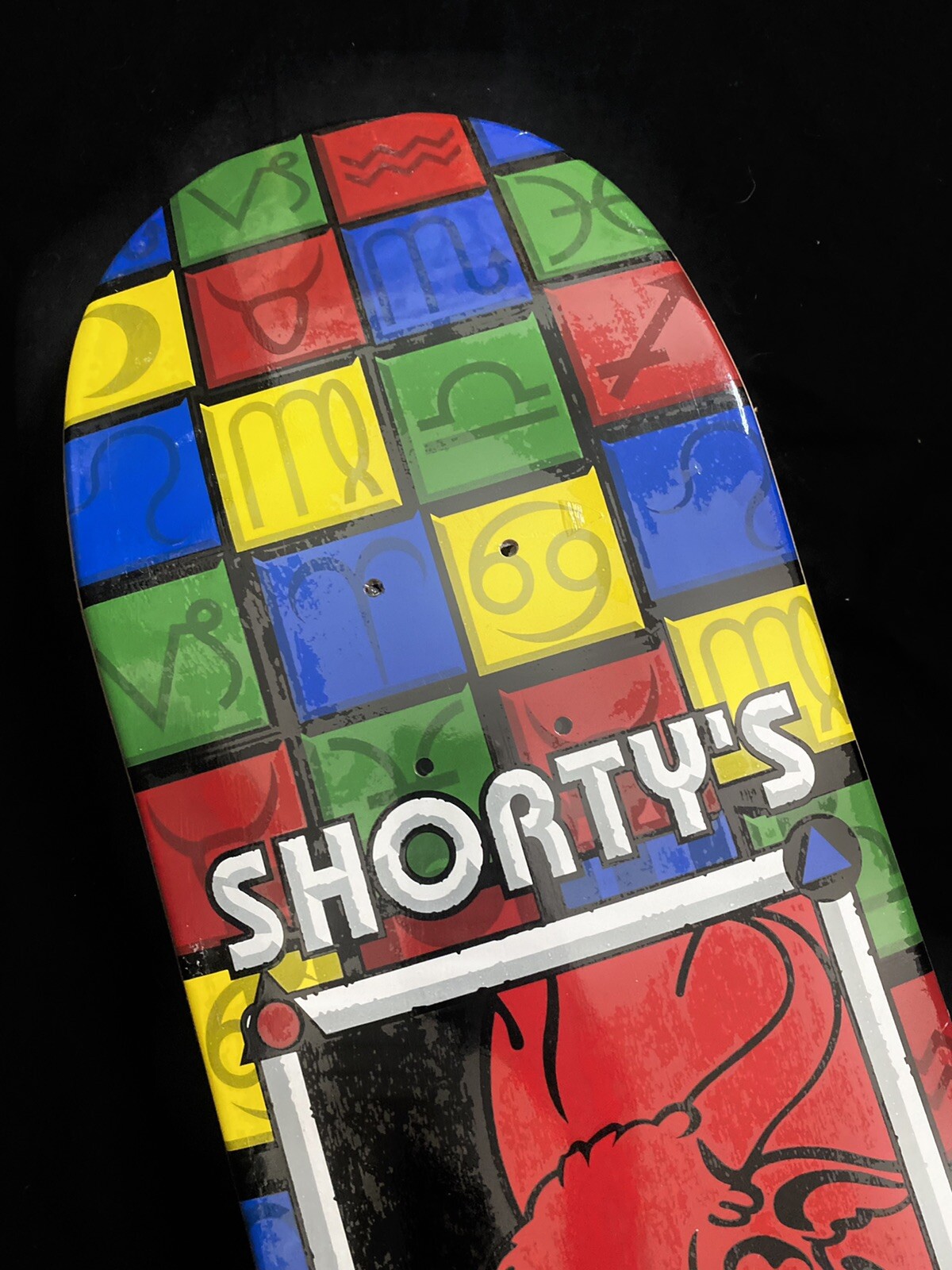 RARE Vintage Shorty’s Steve Olson Red Taurus Skateboard Deck MUSKA In