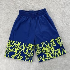 Xersion Boys Athletic Quick-Dri Royal Blue Neon Shorts Sz 8