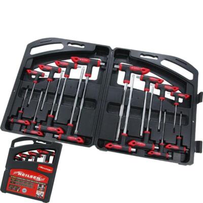 Neilsen 16tlg langer Sechskant-Inbus-Sternschlüssel-Satz 2mm-10mm T-Griff Schlüssel T10-T50