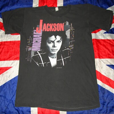 Rare Vintage Michael Jackson 1988 Bad Tour Cotton Merch Shirt