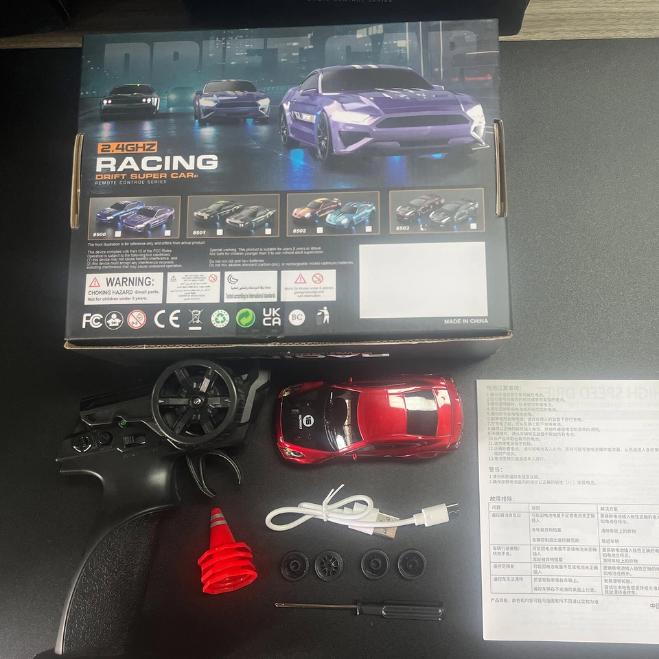 1/43 RC Drift Race Car 4WD Ready to Go Mini Car Toy Remote Control High SpeedtSF - Image 2 of 4