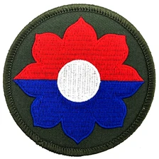 U.S. ARMY 9TH INFANTRY DIVISION MILITARY EMBROIDERED PATCH EE-78